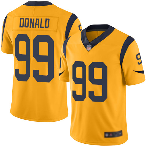 Los Angeles Rams Limited Gold Men Aaron Donald Jersey NFL Football #99 Rush Vapor Untouchable